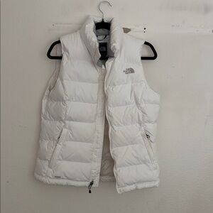 The North Face White Quilted Vest